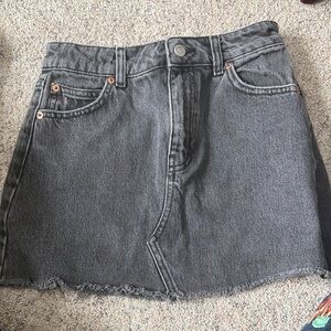 Topshop Charcoal Mini Skirt Size 4